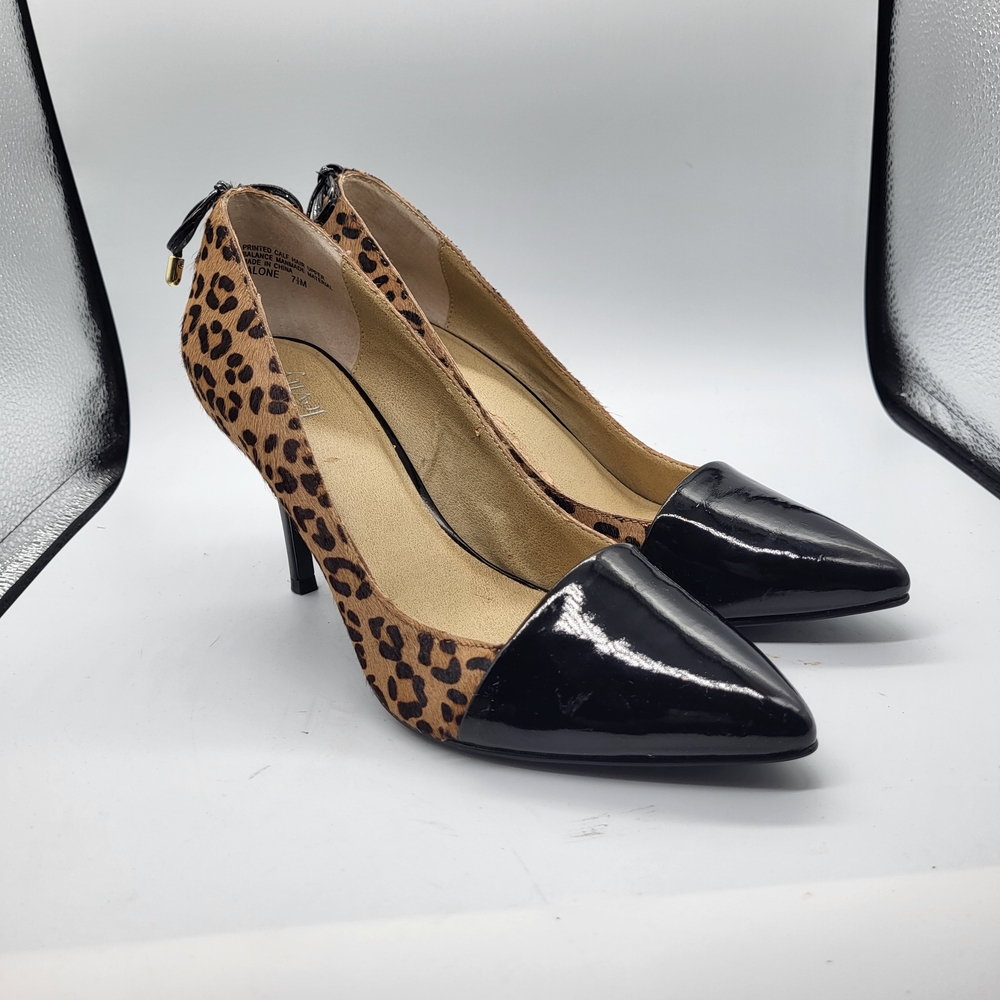 Leopard Print and Black Heels